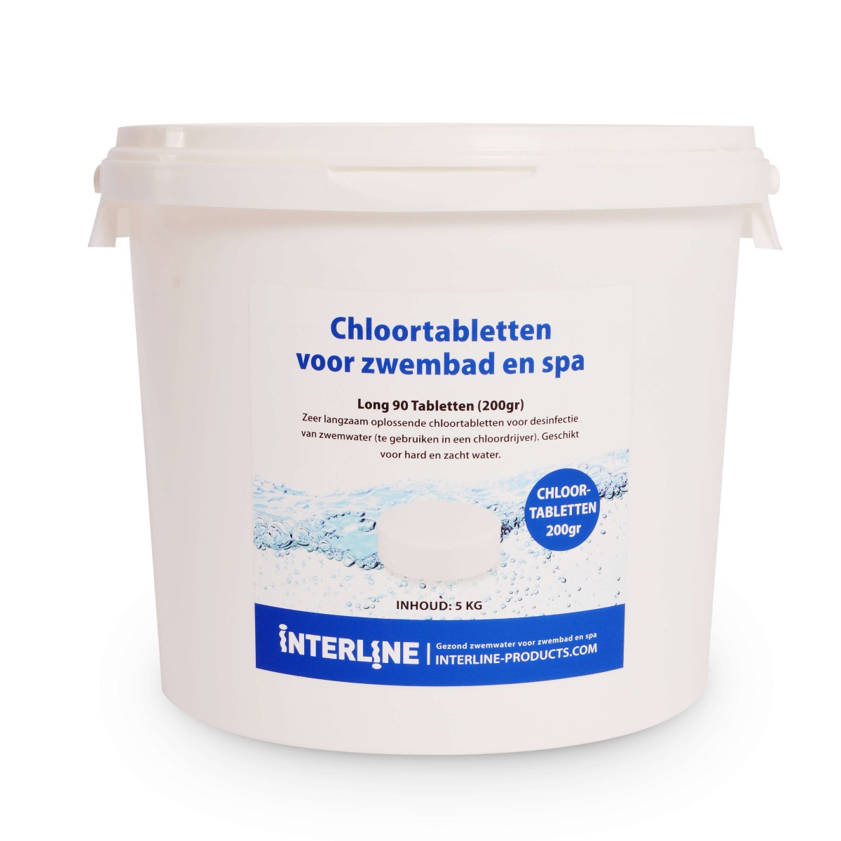 Interline chloortabletten long90 200gram/5kg afbeelding