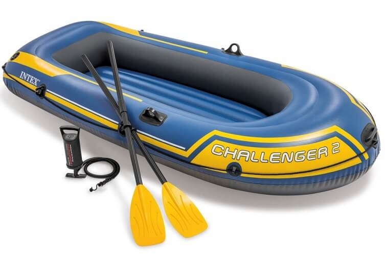 Intex - challenger 2 set - met peddels en pomp afbeelding