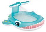 Walvis zwembad met watersproeier