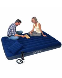 Intex Classic Dura-Beam luchtbed, met hoofdkussens en pomp