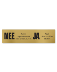 Nee/Ja bronskleurig
