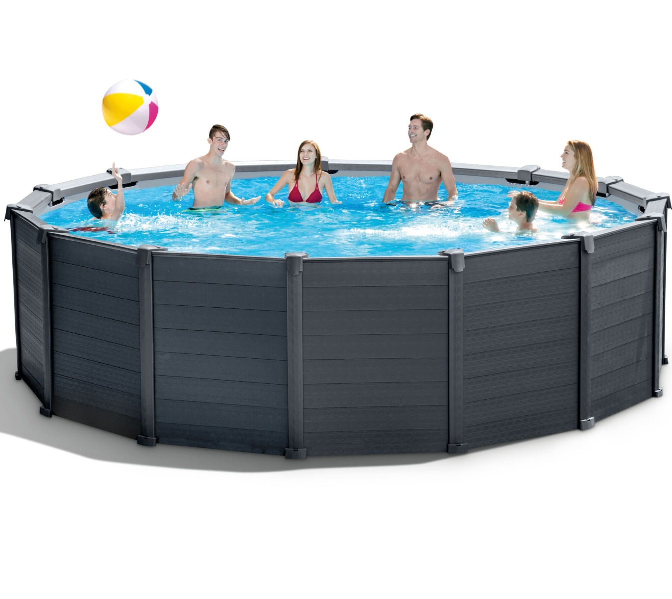 Intex zwembad graphite panel 478 x 124 cm